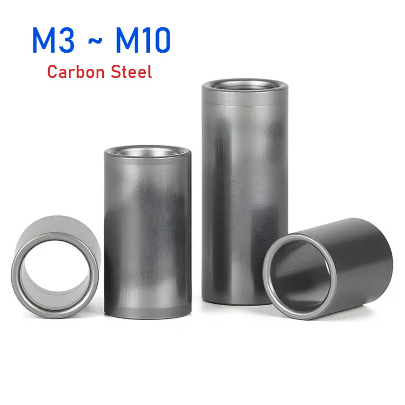Carbon Steel Hollow Standoff Spacer Sleeve M3–M10 Bushing Standoff Spacer Sleeve Richie's ID3xOD6x4mm(50pcs)
