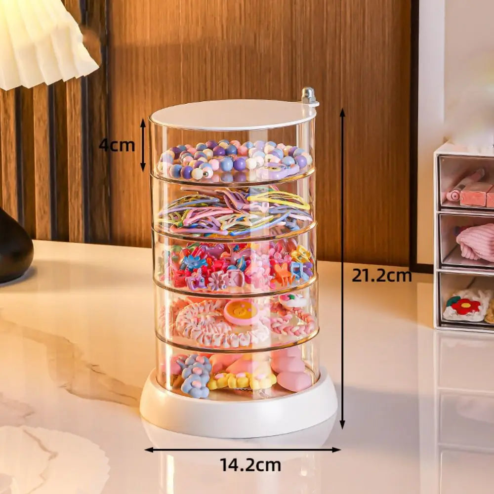 Multi-Layer Rotating Jewelry Box Organizer – Transparent Jewelry Box Organizer Richie's 5-layers