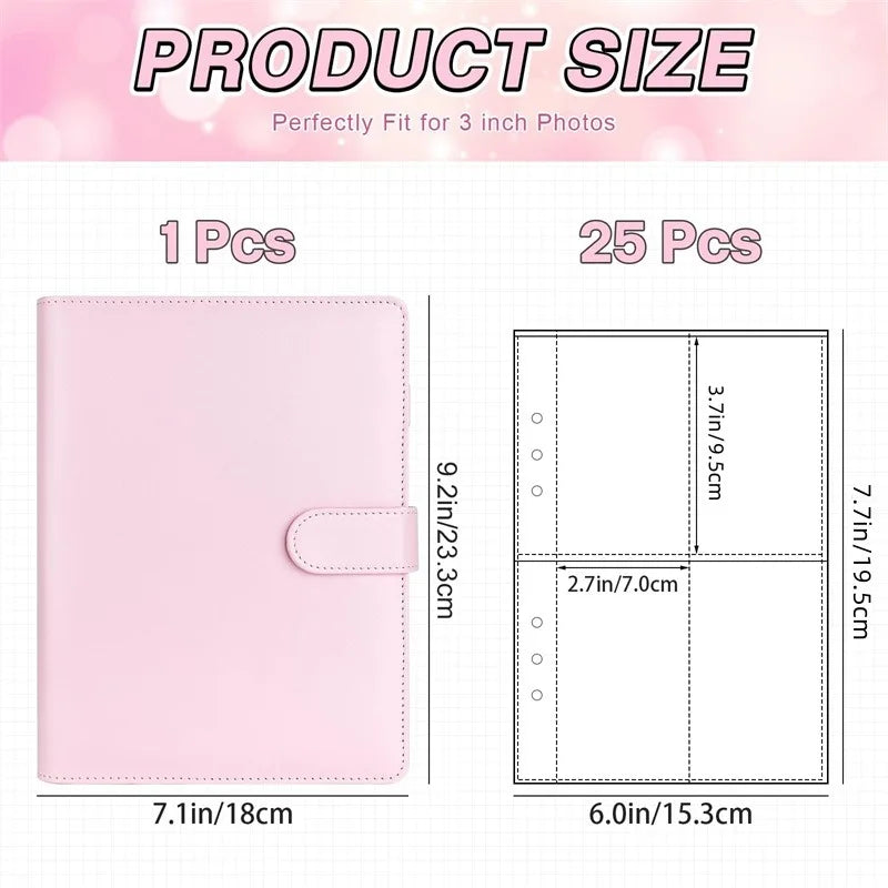 A5 Kpop Photocard Binder 25 Pages PU Leather Photo Album Photocard Binder Album Richie's