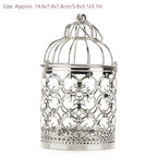 Birdcage Candle Holder Electroplated Hanging Iron Lantern Tealight Candle Holder Lantern Richie's