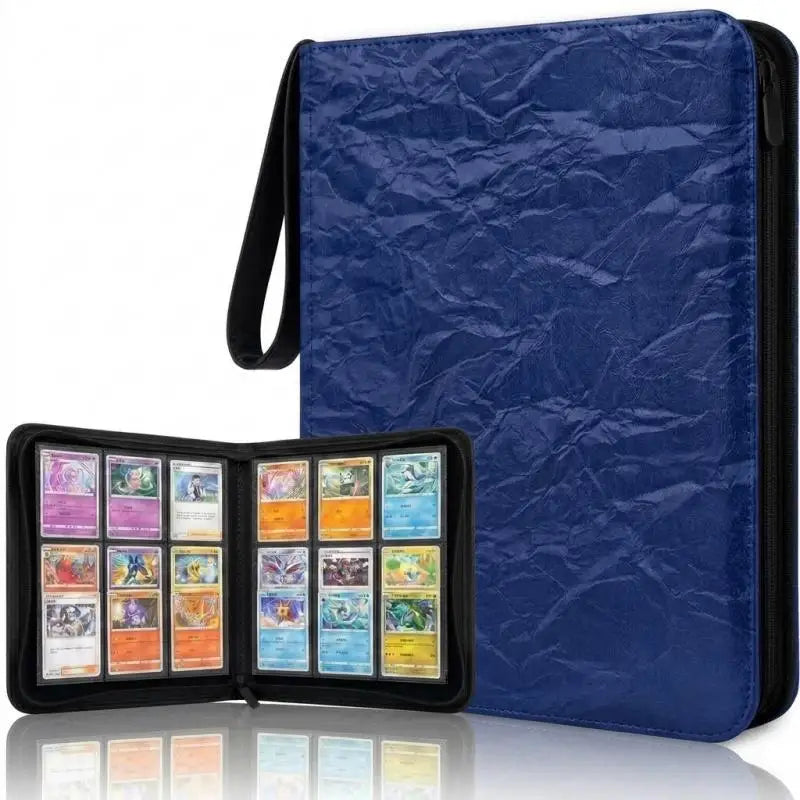 360-Pocket Sports Card Binder Album – Baseball & Football Trading Card Binder Richie's Blue Style A