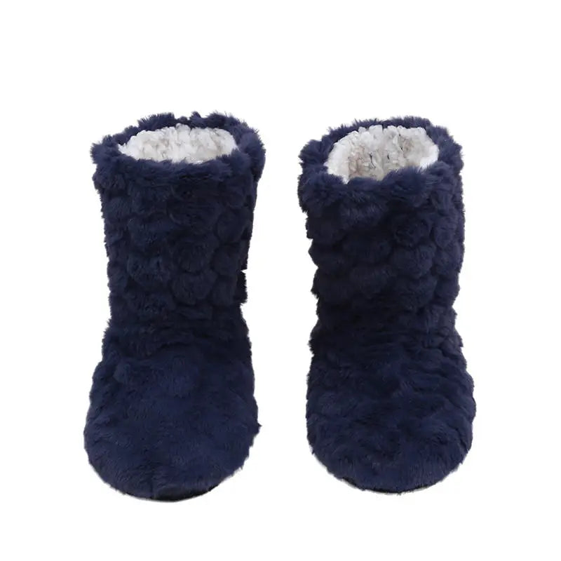 Thick Thermal Velvet Socks – Non-Slip Winter Floor Slipper Socks Thermal Slipper Socks Richie's navy blue 1XL