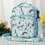 Kids Insulated Lunch Bag – Dinosaur & Unicorn Cartoon Bento Kids Lunch Bag Richie's Blue