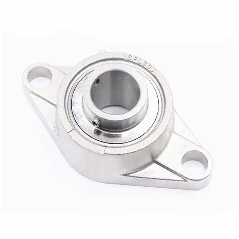 Stainless Steel Flange Bearing UCFL202–205 Diamond Belt Base Flange Bearing Unit Richie's