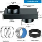 Telescoping Dryer Vent Connector Kit – Flexible Duct Adapter Dryer Vent Connector Richie's