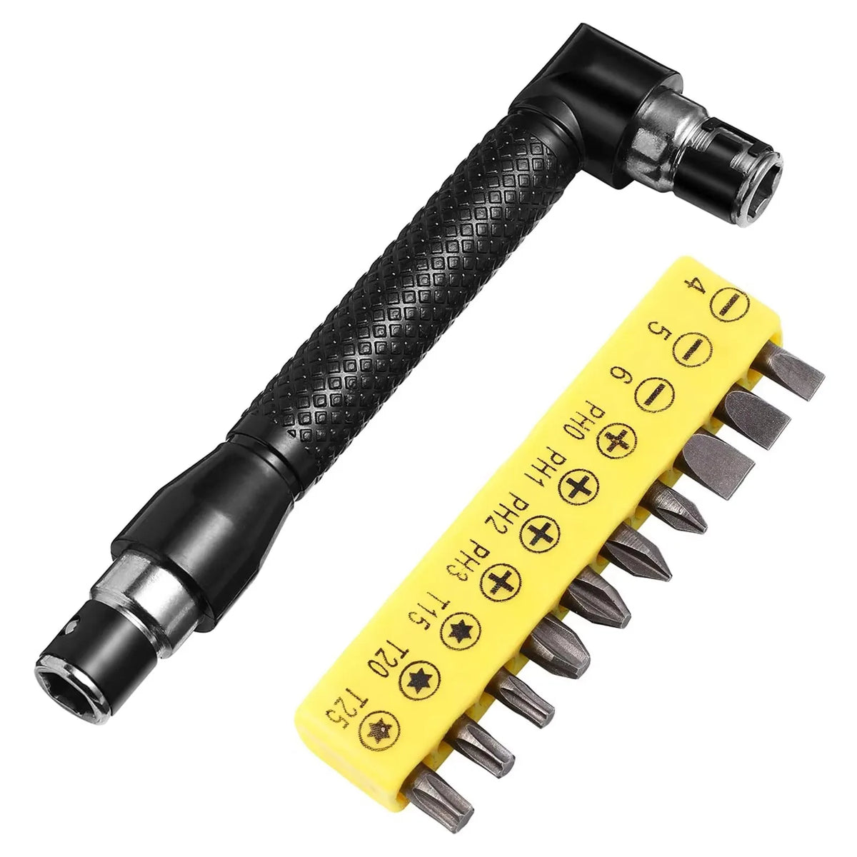 L-Type 90° Double-End 1/4" Hex Screwdriver Bit Wrench 6.35mm Screwdriver Bit Wrench Richie's A SET