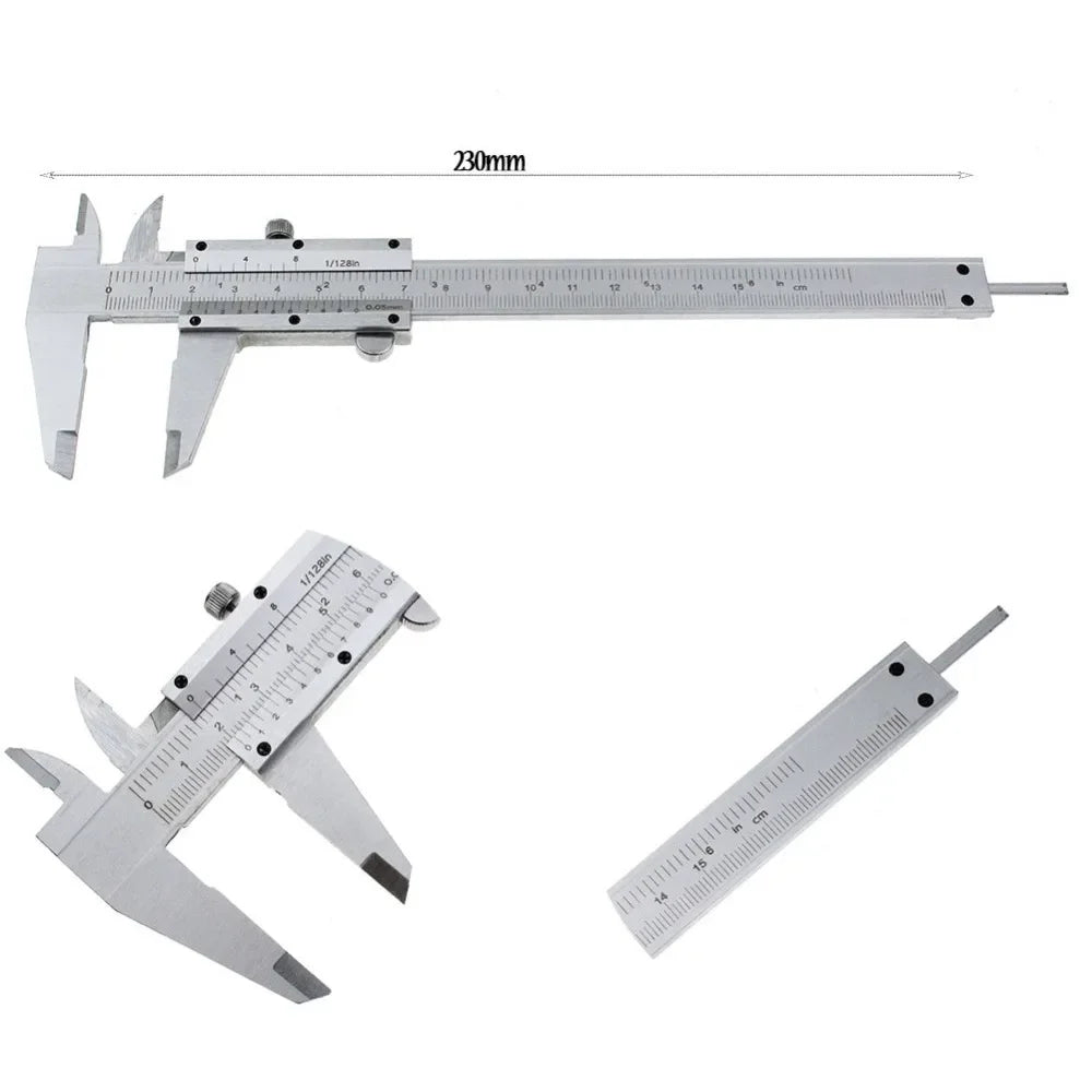 FTBTOC 6" Vernier Caliper 0-150mm Carbon Steel Measuring Tool Vernier Caliper Richie's