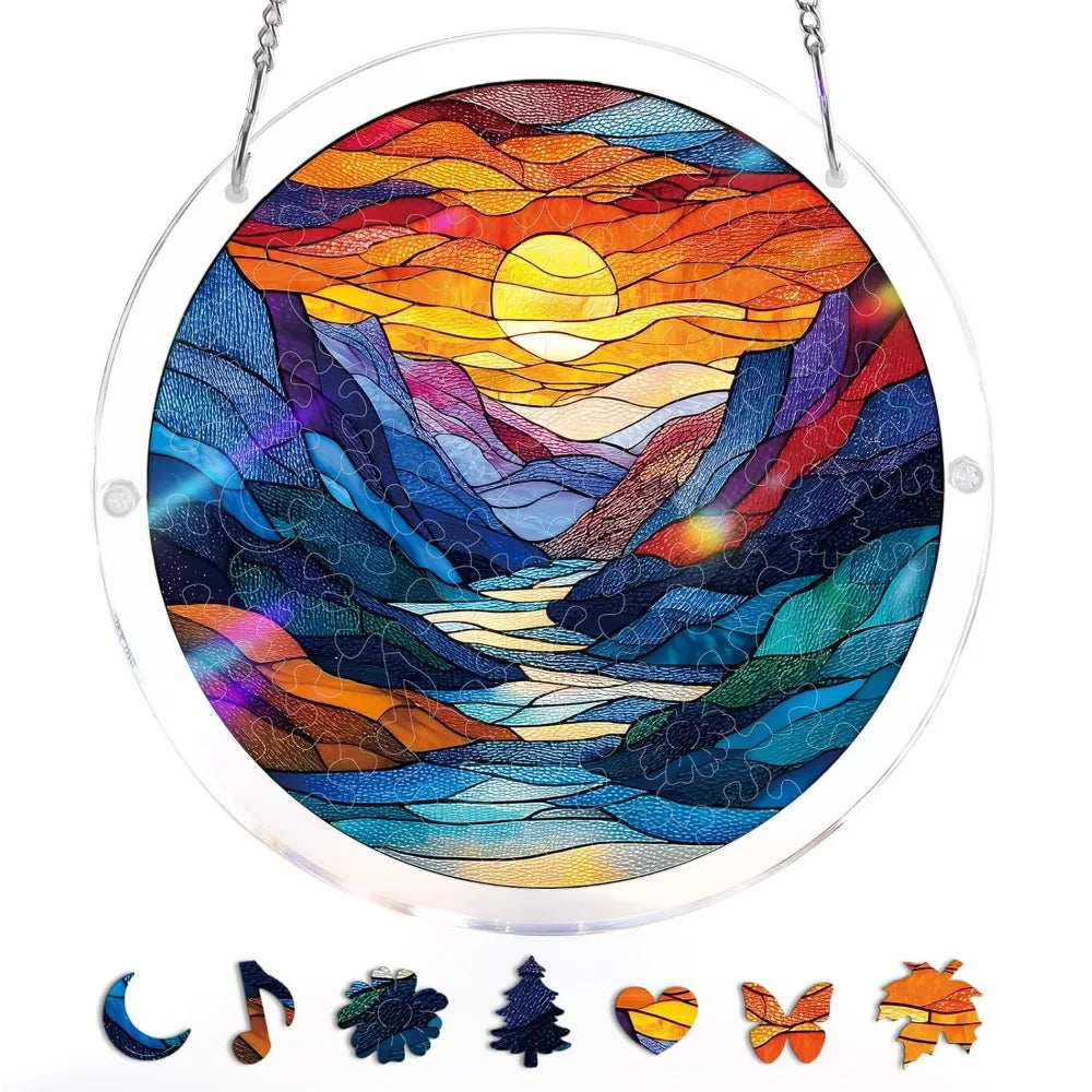 83-Piece Acrylic Puzzle Suncatcher – UV Printed Window Hanging Suncatcher Puzzle Richie's 5