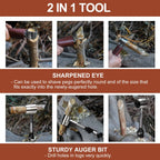 Hand Auger Wrench – Manual Wood Drill & Hole Maker Multitool Hand Auger Tool Richie's