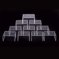 Clear Acrylic Display Risers Stackable Organizer – 10-Pack Acrylic Display Riser Richie's Default Title