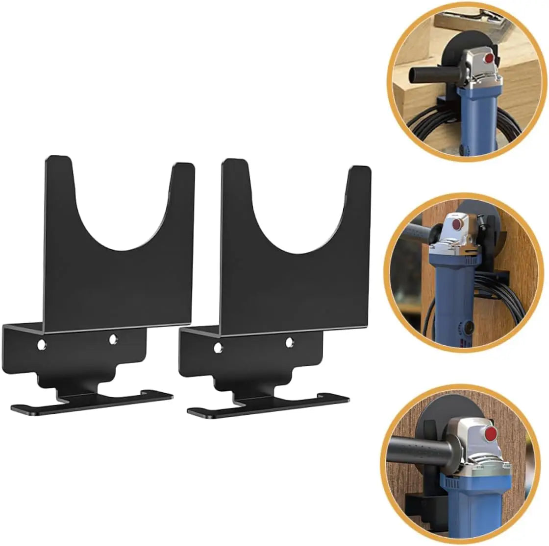 Wall Mounted Angle Grinder Holder & Polisher Stand – 2/4 Pcs Tool Wall Mount Bracket Richie's
