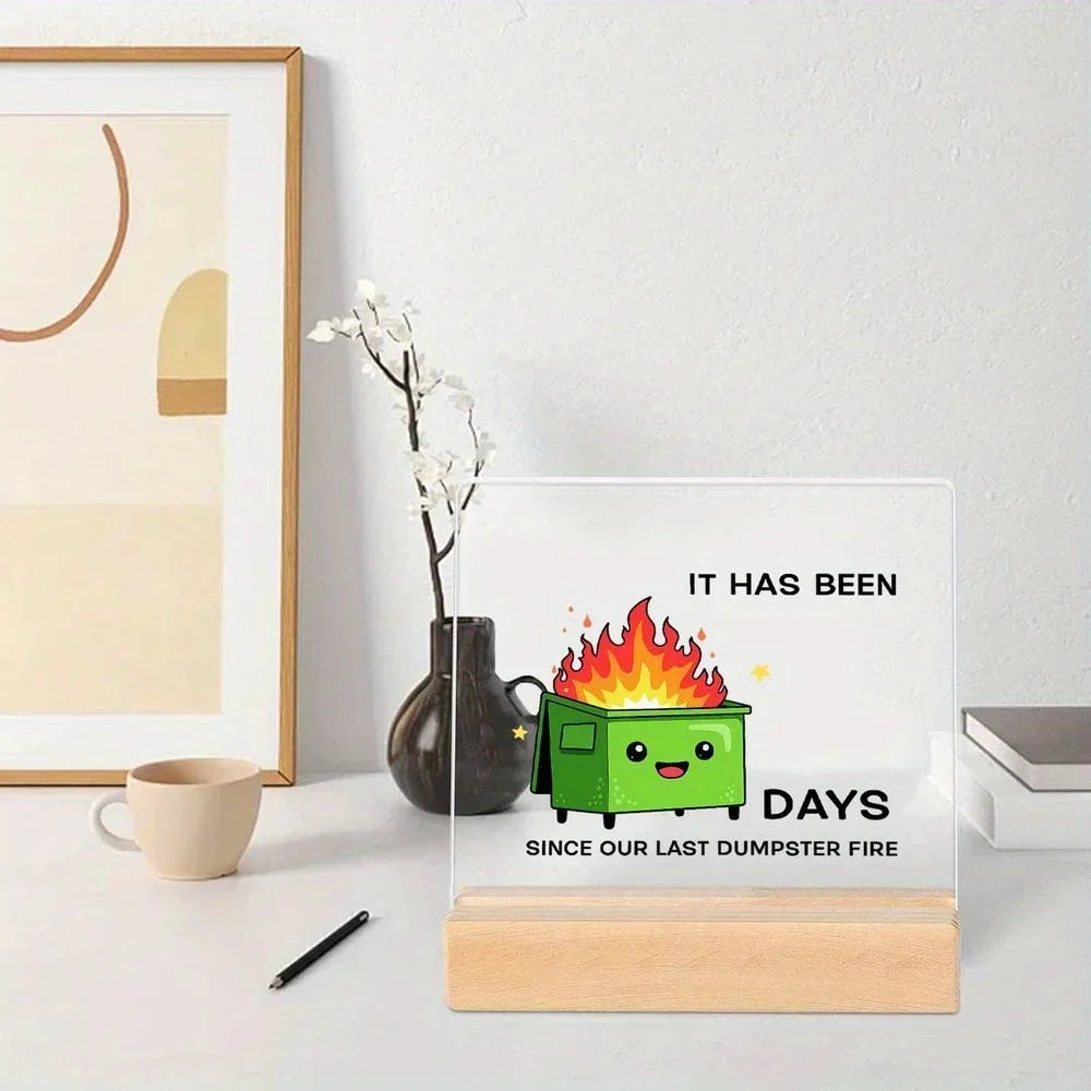 Funny Acrylic Office Desk Decor – Coworker & Boss Gift Novelty Desk Decor Richie's