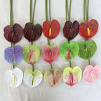 60cm Artificial Anthurium Flower – Real Touch Faux Plant Decor Artificial Flower Richie's