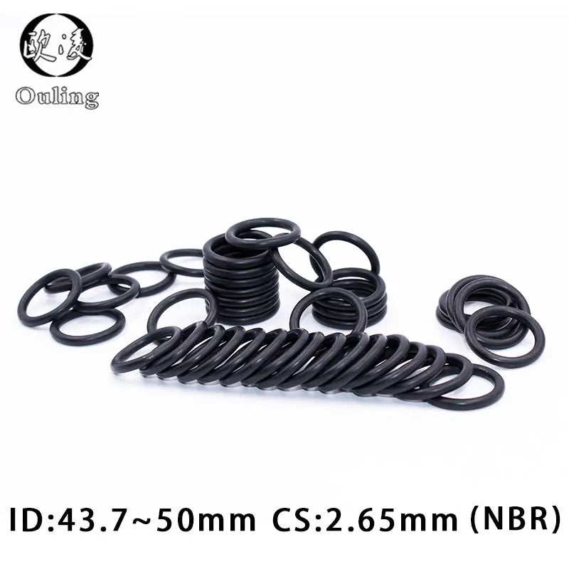 20PCS Black NBR O-Ring Seals CS2.65mm – Nitrile Rubber Gaskets Rubber O-Ring Seals Richie's