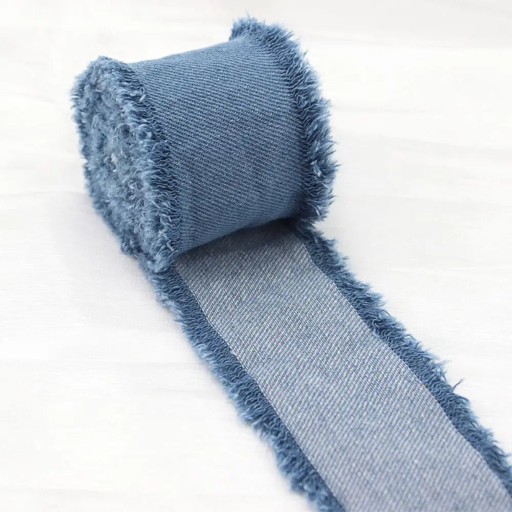 1.5 Yards Denim Ribbon for Hair Bows, DIY Crafts & Gift Wrap Craft Ribbon Richie's C-Wide 50mm