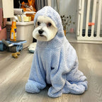 Quick-Drying Dog Bathrobe – Soft Absorbent Pet Bath Towel Pet Bath Robe Richie's