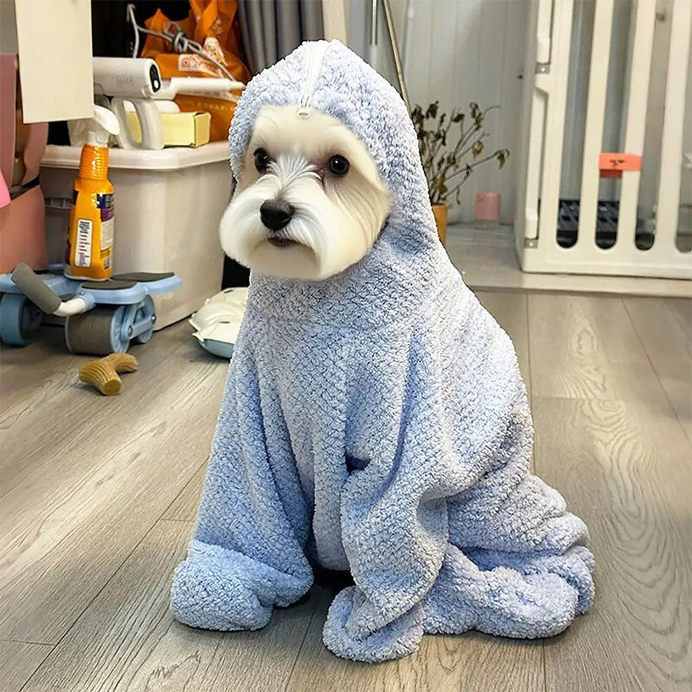 Quick-Drying Dog Bathrobe – Soft Absorbent Pet Bath Towel Pet Bath Robe Richie's
