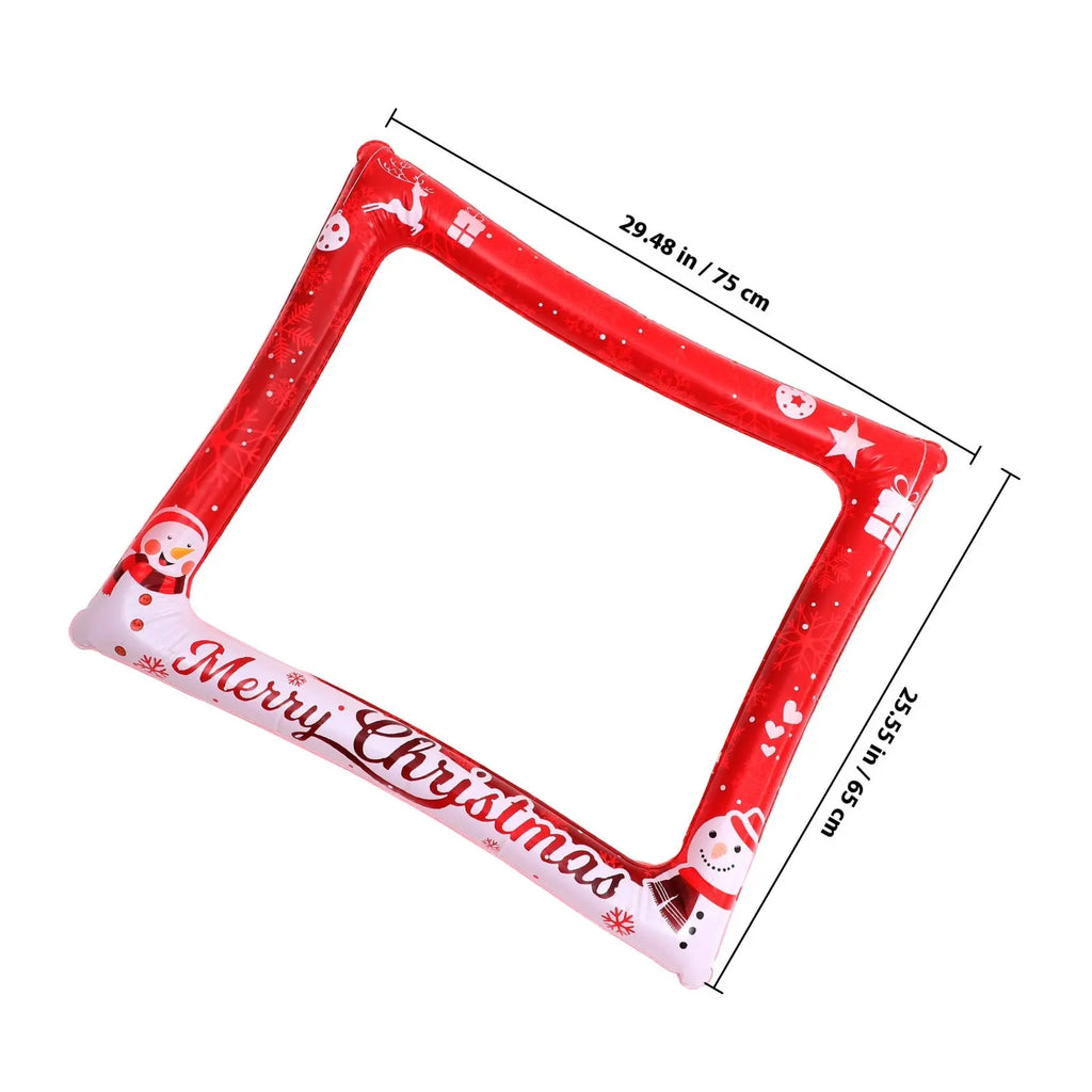 Inflatable Christmas Photo Frame Selfie Prop – PVC Party Decor Inflatable Party Prop Richie's