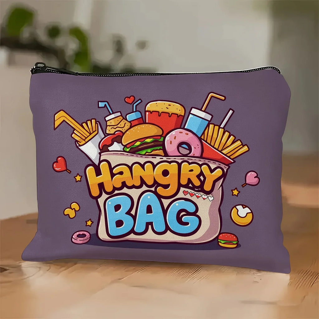 Food-Themed Makeup Bag | Canvas Travel Cosmetic Organizer Pouch Travel Cosmetic Bag Richie's