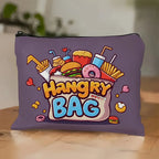 Food-Themed Makeup Bag | Canvas Travel Cosmetic Organizer Pouch Travel Cosmetic Bag Richie's