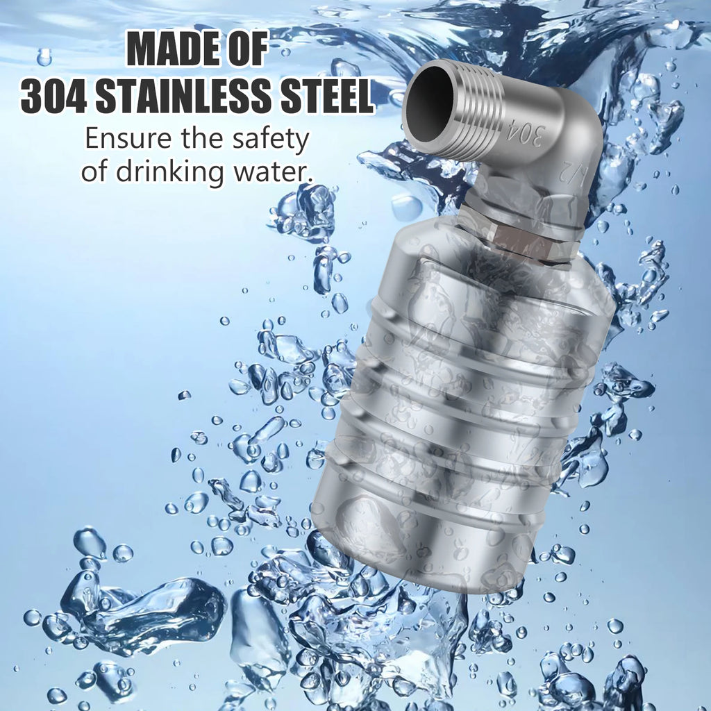 Stainless Steel Float Ball Valve – Auto Water Level Control 1/2" Float Ball Valve Richie's