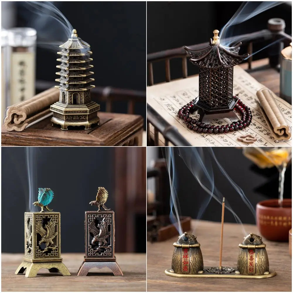 Chinese Style Zinc Alloy Incense Burner – Vertical Holder Incense Burner Richie's