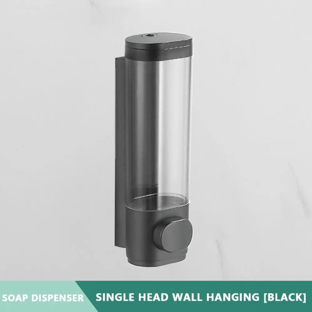 Wall-Mounted Manual Soap Dispenser – ABS Plastic White & Black Soap Dispenser Richie's