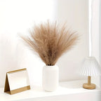 10pcs Faux Reed Grass Feather Stems – Artificial Home Décor Artificial Flower Stems Richie's