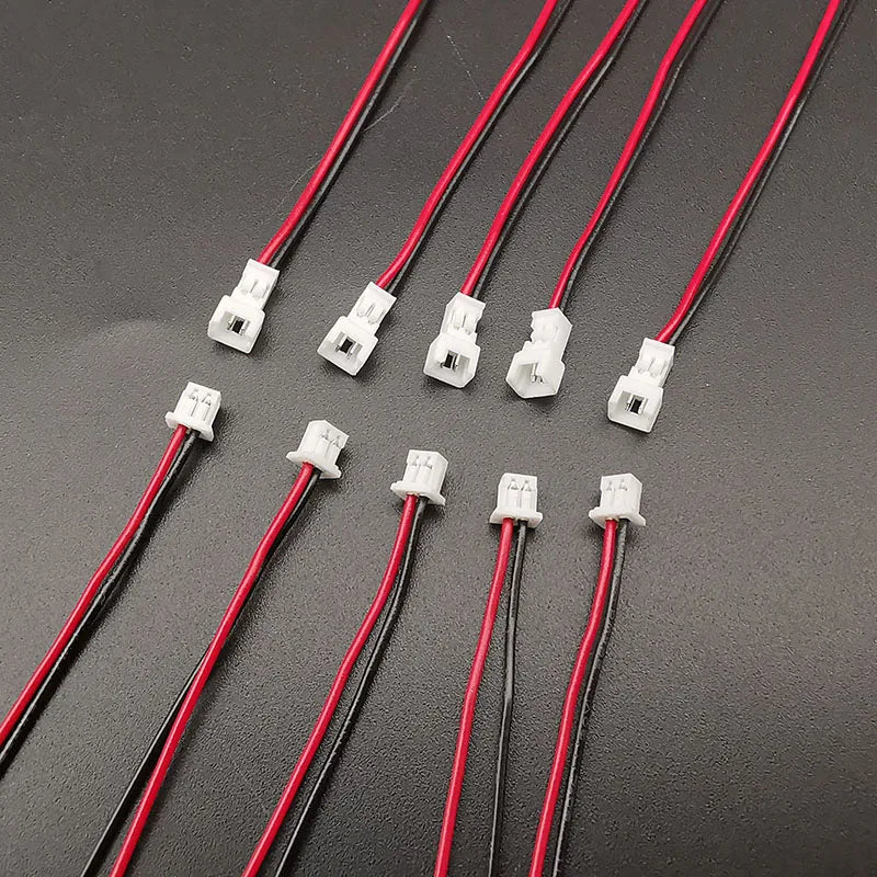 5 Pairs JST 1.25mm 2-Pin Connectors Male Female 28AWG Wire Electrical Connector Richie's 2Pin Male Female