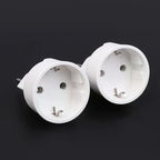 Swiss to EU French Plug Adapter 3-Pin to 2-Pin Converter – White Plug Adapter Converter Richie's
