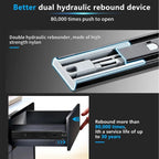 Push-to-Open Drawer Slides 10" Full Extension Soft-Close Black Drawer Slides Richie's