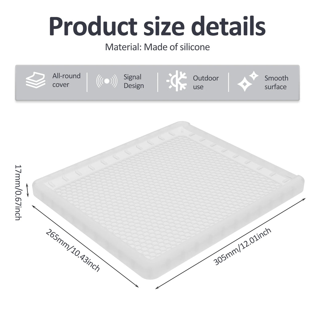 Silicone Cover Case for Starlink Mini Dish – Weatherproof Satellite Dish Cover Richie's white
