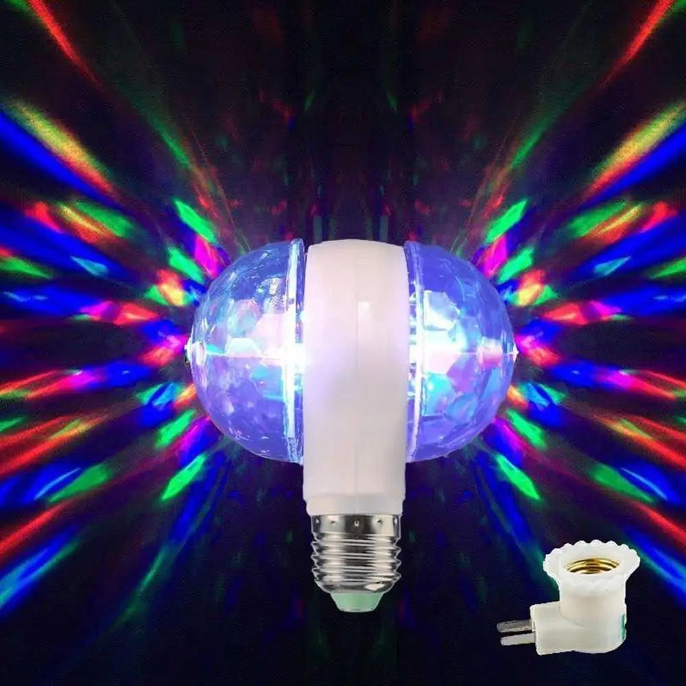 6W LED Rotating Crystal Ball Disco Bulb B22 E27 Stage Light LED Stage Light Bulb Richie's