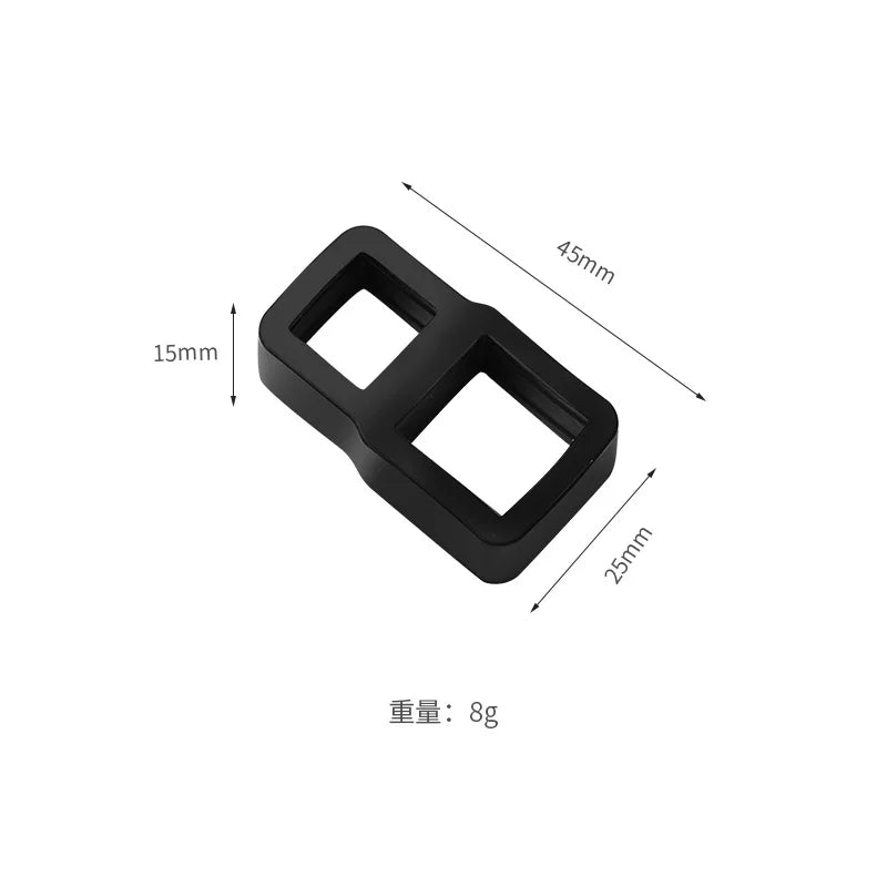 2Pcs Silicone Door Handle Stopper Anti-Collision Wall Protector Door Stopper Pad Richie's 2pcs black