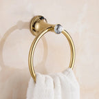 Gold Stainless Steel Wall-Mounted Round Towel Ring | HOBHE Bathroom Towel Ring Richie's