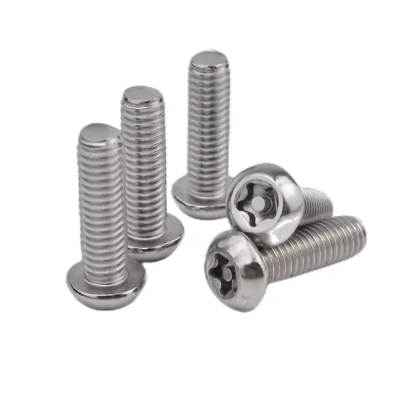 304 Stainless Torx Security Screws M2–M8 Pan Head Machine Bolt Security Machine Screws Richie's 50Pcs M2.5 3