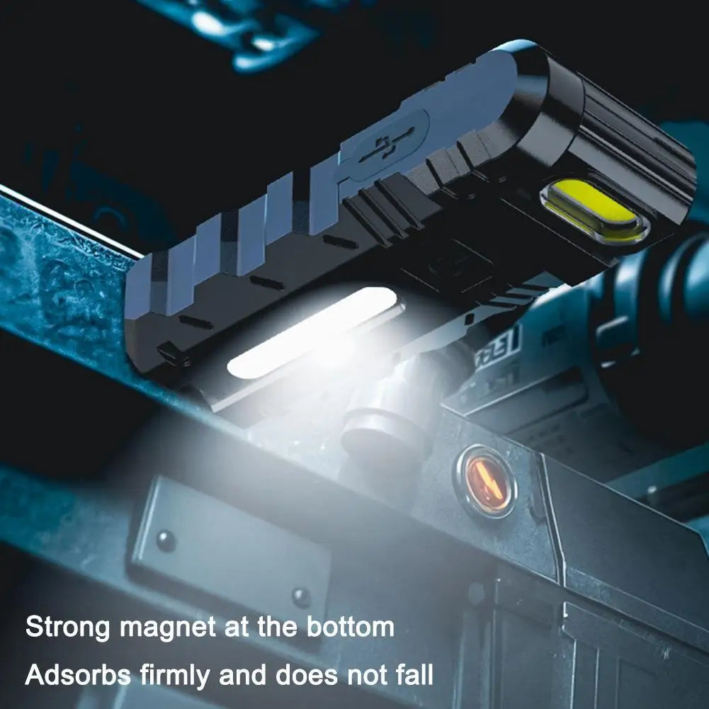 COB LED Magnetic Work Light – 180° Adjustable USB-C Flashlight LED Work Flashlight Richie's