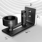 Sliding Barn Door Bottom Floor Guide – Adjustable Roller Mount Barn Door Floor Guide Richie's