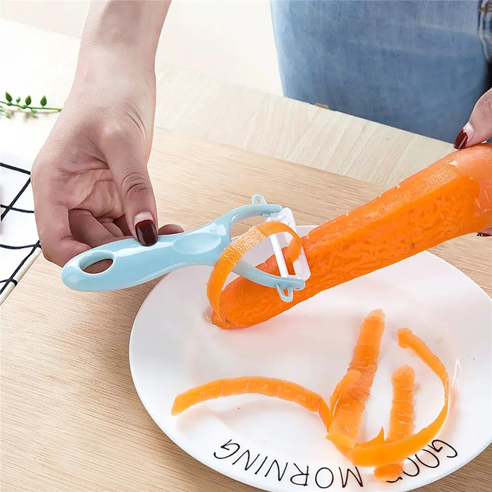Stainless Steel Vegetable Peeler & Cucumber Slicer – Kitchen Tool Vegetable Peeler Richie's