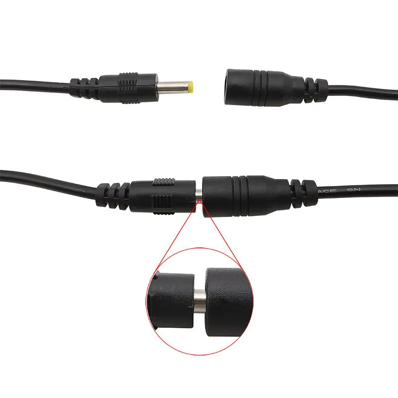 4.0x1.7mm DC Male Female Power Connector Cable – CCTV & LED DC Power Connector Richie's