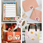 1500 Pcs Animal Stickers 3 Rolls 24 Designs – Craft & School Animal Sticker Set Richie's