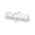 4-Compartment Transparent Jewelry & Hair Clips Storage Box Jewelry Storage Box Richie's 1pc