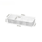 4-Compartment Transparent Jewelry & Hair Clips Storage Box Jewelry Storage Box Richie's 1pc