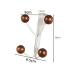 Over Door Hook Rack – Wood Knobs, No Drill, Coats & Bags Over Door Hook Rack Richie's