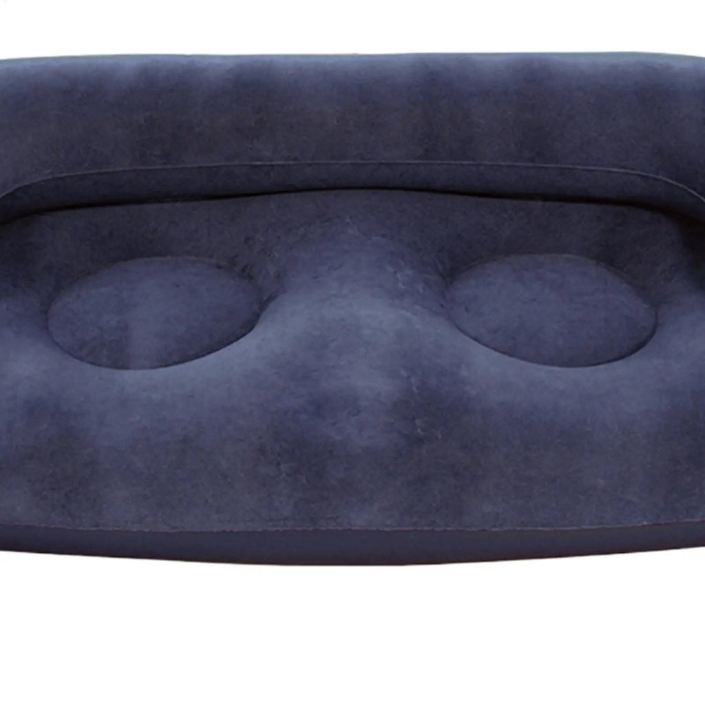 Inflatable Flocked Sofa with Armrest – Portable Air Couch Inflatable Sofa Richie's