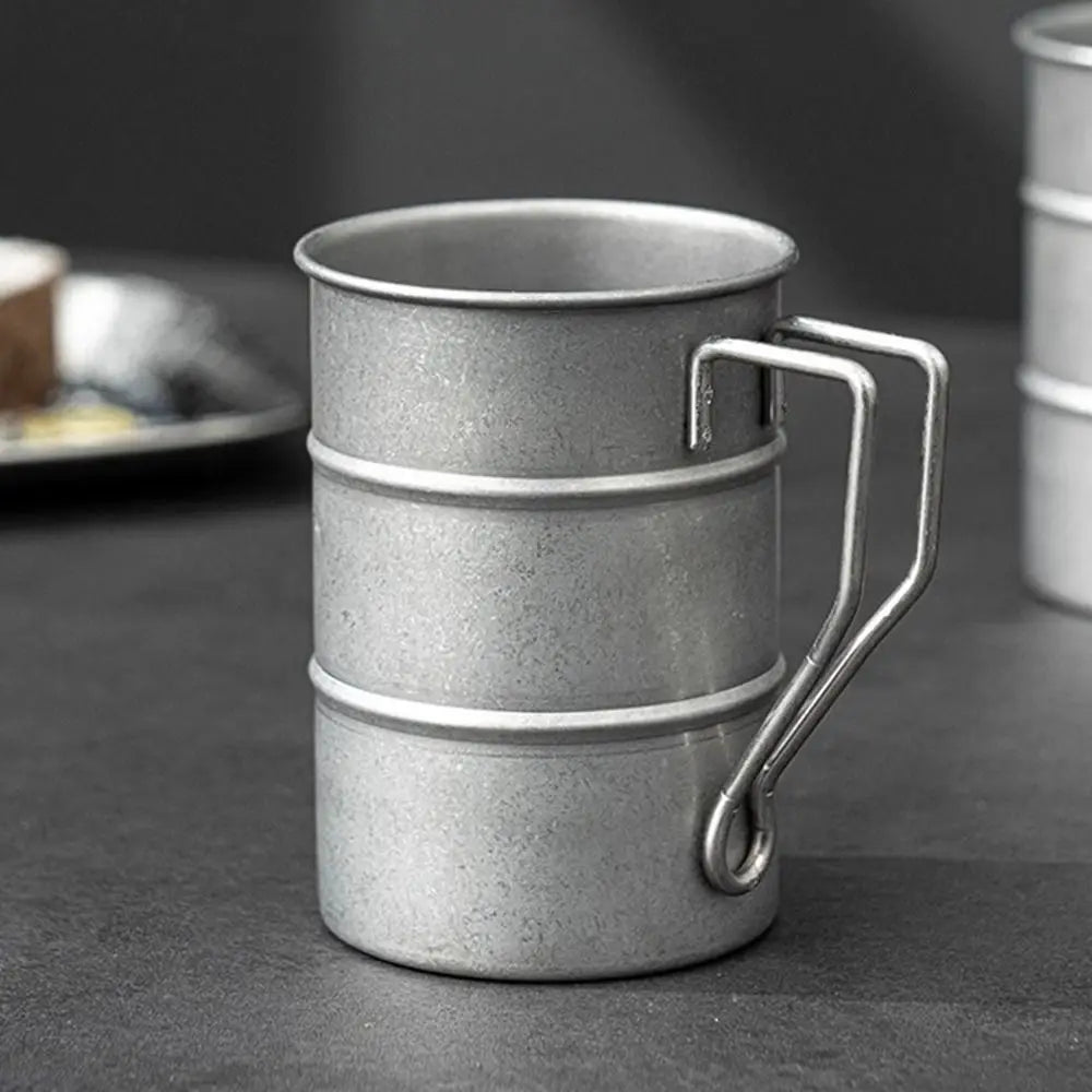 Retro Stainless Steel Mug 380/500ml – Camping & Picnic Cup Stainless Steel Mug Richie's