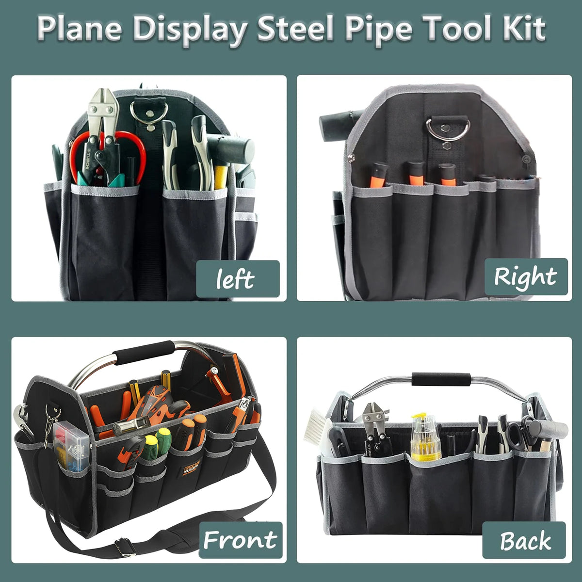 Willkey 16–18 Inch Waterproof Tool Bag | 1680D Oxford Organizer Tool Storage Bag Richie's