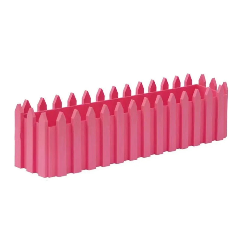 Rectangular Fence Flower Pots – Reusable Seedling Starter Trays Fence Flower Pot Richie's Pink