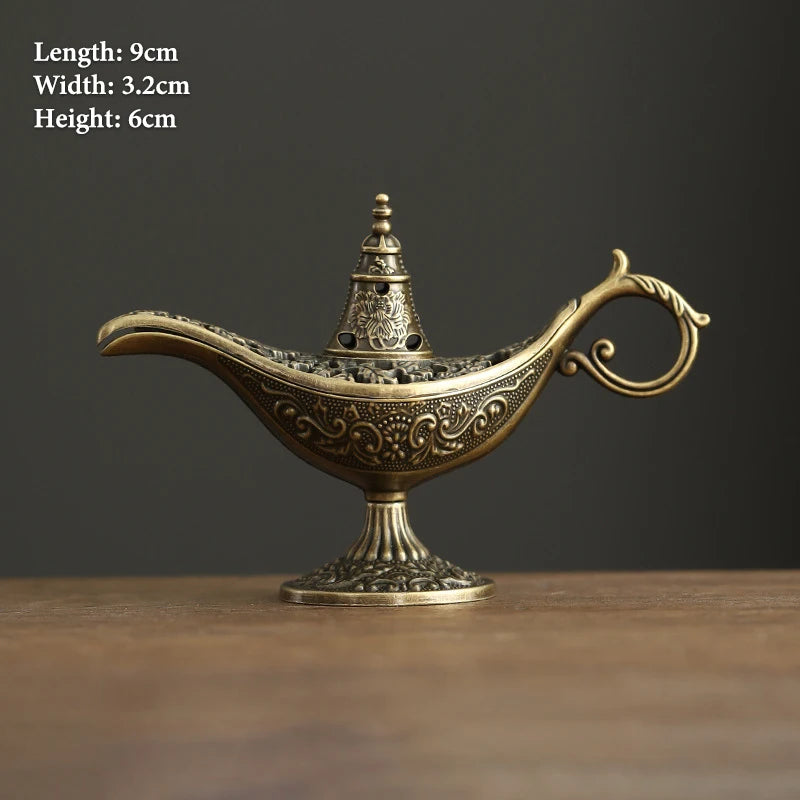 Vintage Alloy Incense Burner Stick Holder – Mini Hollow Censer Incense Burner Richie's A5