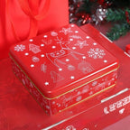 Cartoon Christmas Tinplate Candy Gift Box – Square Xmas Tin Christmas Tin Box Richie's 07